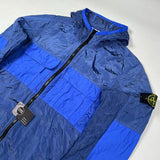 Stone Island - nylon metal ripstop hooded jacket blue