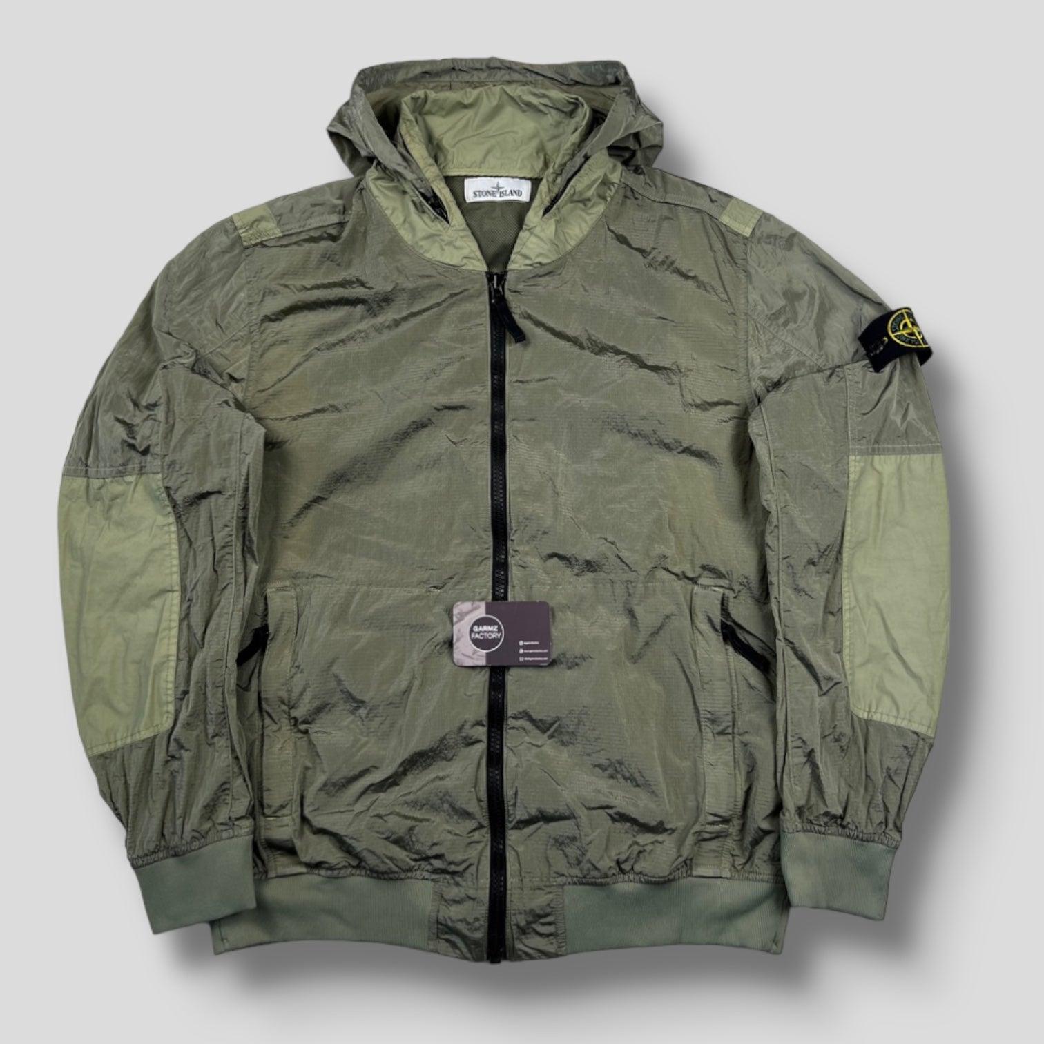 Stone Island Nylon Metal Ripstop Hooded Jacket Green – Garmz