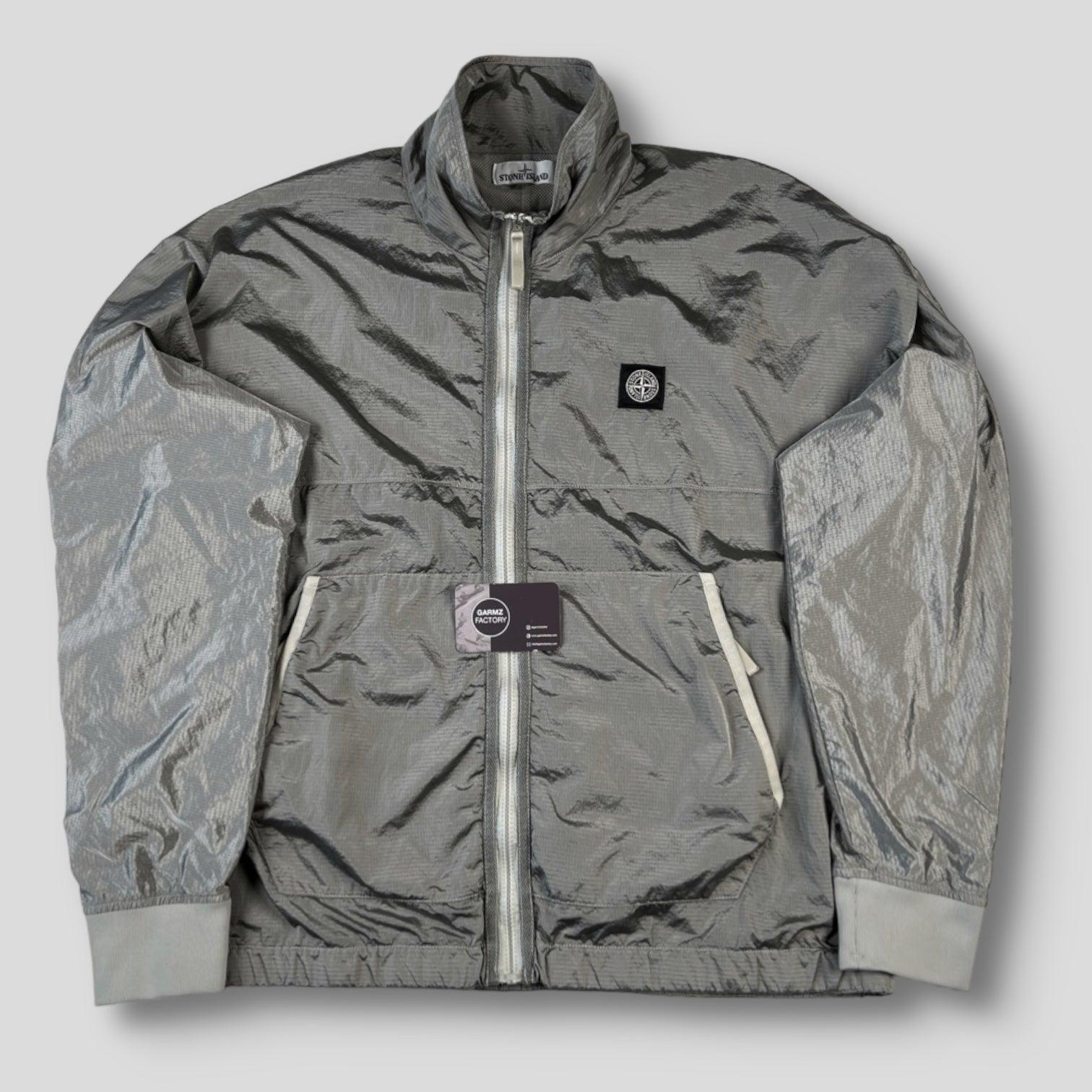 Metal lamina poly ripstop Jacket