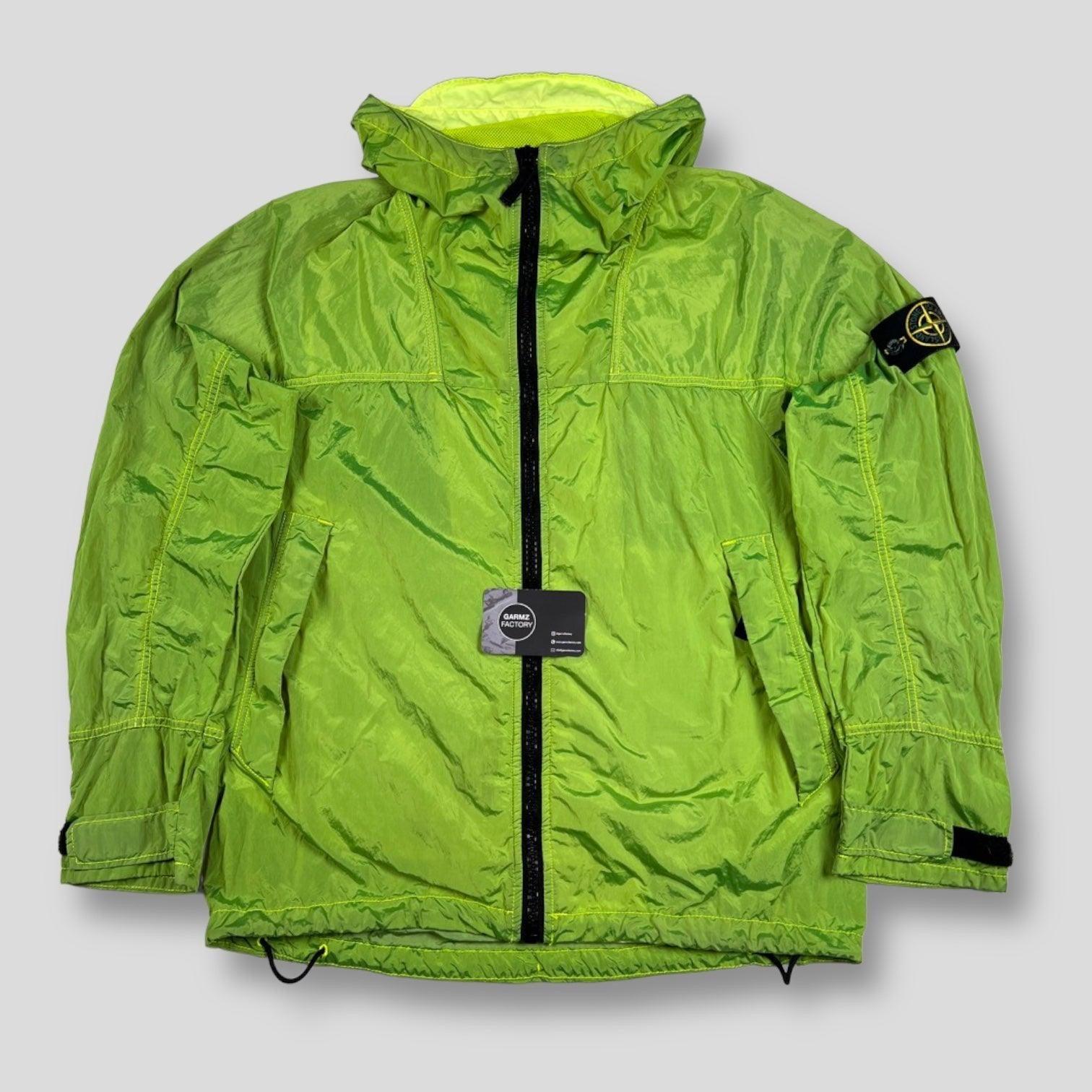 Stone Island Nylon Metal Watro Hooded Jacket Green Garmz Factory