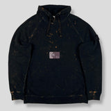 Stone Island - Off Dye Treatment Hooded Jumper Black