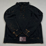 Stone Island - Off Dye Treatment Hooded Jumper Black