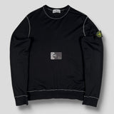 Stone Island - Off-stitched Garment Dyed Sweatshirt Black