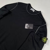 Stone Island - Off-stitched Garment Dyed Sweatshirt Black