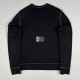 Stone Island - Off-stitched Garment Dyed Sweatshirt Black