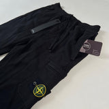 Stone Island - Patch Logo Cargo Joggers Black