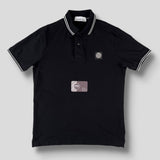 Stone Island - Patch Logo Polo Shirt Slim Fit Black