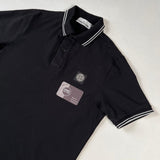 Stone Island - Patch Logo Polo Shirt Slim Fit Black