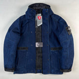 Stone Island - Polypropylene Denim 2 in 1 Hooded Jacket Blue