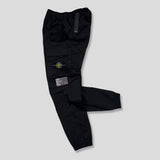 Stone Island - Re-T Cuffed Cargo Trousers Black