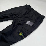 Stone Island - Re-T Cuffed Cargo Trousers Black