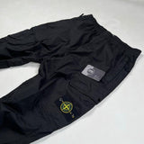 Stone Island - Re-T Cuffed Cargo Trousers Black