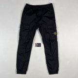 Stone Island - Re-T Cuffed Cargo Trousers Black