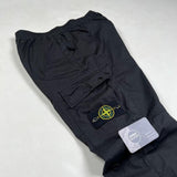 Stone Island - Re-T Cuffed Cargo Trousers Black