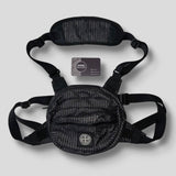 Stone Island - Reflective Weave Ripstop Chest Bag Black