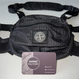 Stone Island - Reflective Weave Ripstop Chest Bag Black