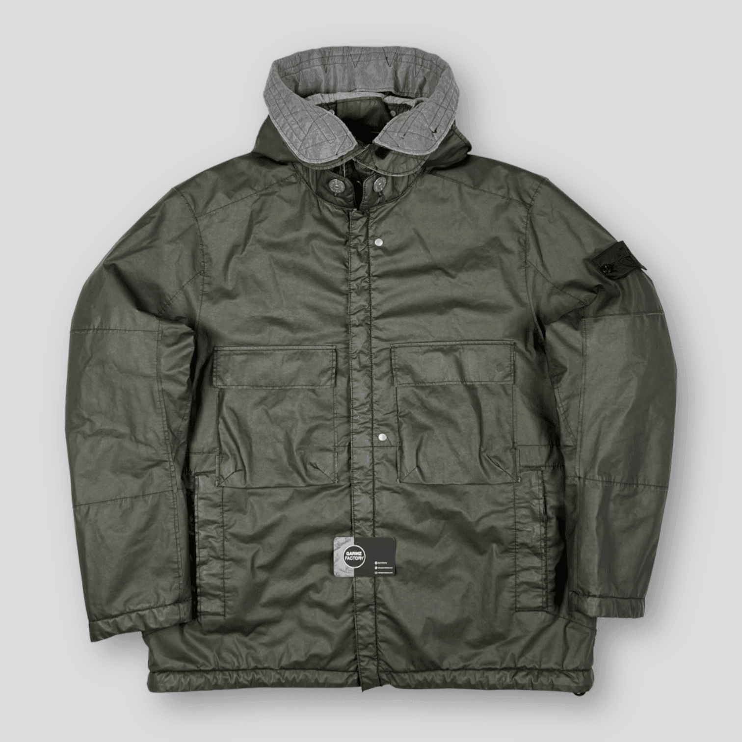 Stone Island Shadow Project Poly Hide Parka Green – Garmz