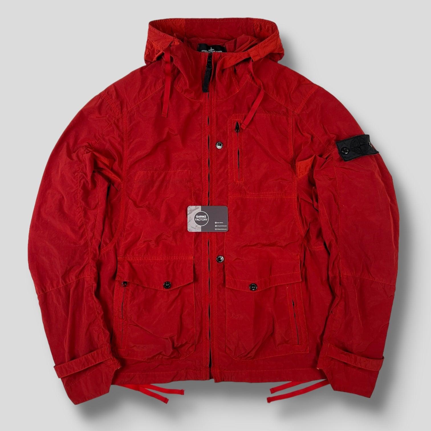 Stone Island Shadow Project Silon Hooded Jacket Red – Garmz Stone Island Shadow Project Silon Hooded Jacket Red – Garmz