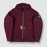 Stone Island - Soft Shell R Hooded Jacket Burgundy