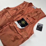 Stone Island - Supreme Brushed Cotton Tactical Vest Rust