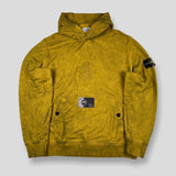 Stone Island - Supreme Dust Treatment Hoodie Mustard