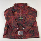 Stone Island - Supreme Nylon Metal 5C Printed 1/4 Zip Jacket Red/Orange
