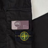 Stone Island - Tapered Logo Patch Cargo Trousers Type RE-T Black
