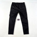 Stone Island - Tapered Logo Patch Cargo Trousers Type RE-T Black