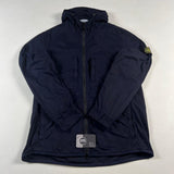 Stone Island - Tela Smerigliata Hooded Shirt Jacket Navy