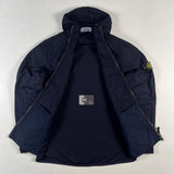 Stone Island - Tela Smerigliata Hooded Shirt Jacket Navy