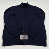 Stone Island - Wool Knit Cardigan Navy