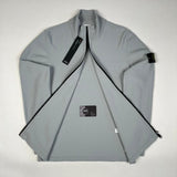 Stone Island - Zip Hooded Jumper Light Blue