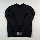 Stone Island - Zip Pocket Crewneck Sweatshirt Black