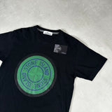 Lenticular Two 3D Rubber Logo T - Shirt Black