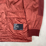 Nylon Raso Silk-TC Hooded Smock Brick Red