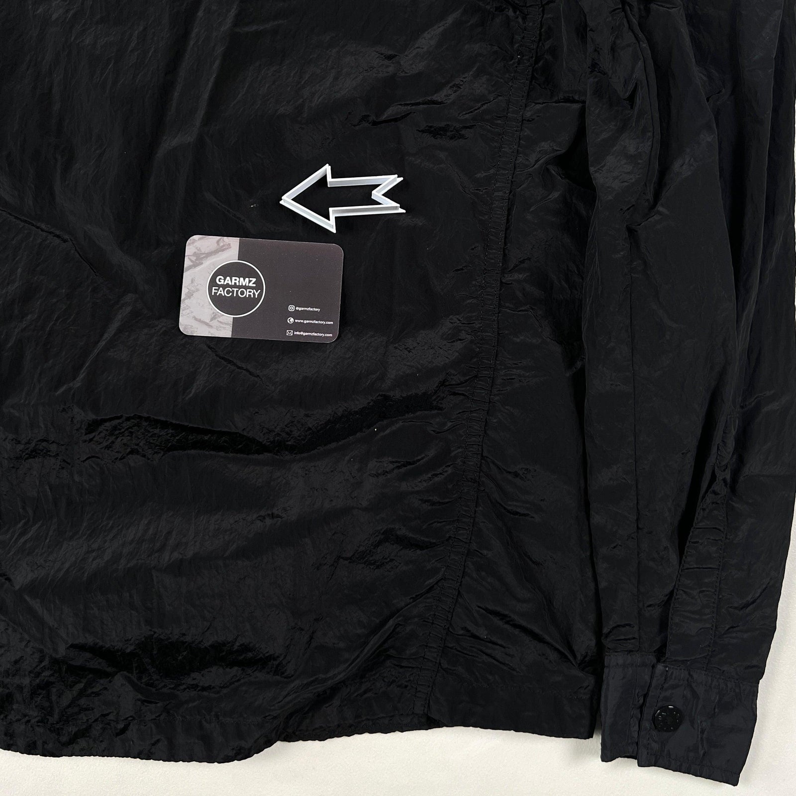 Stone Island Nylon Metal Overshirt Black – Garmz Factory