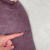 Hand Corrosion Sweatshirt Burgundy