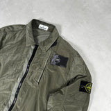 Nylon Metal Lined Overshirt Khaki