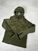 Nylon Metal Hooded Jacket Green