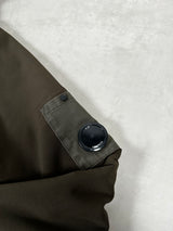 Fleece Lined Hooded Shell Jacket Khaki