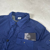 Chrome Zip Overshirt Navy