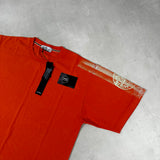 Logo Print T - Shirt Orange