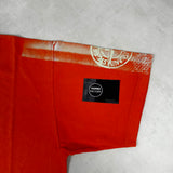 Logo Print T - Shirt Orange