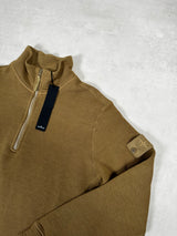 Ghost 1/4 Zip Sweatshirt Brown