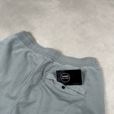Cotton Fleece Cargo Shorts Blue