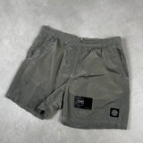 Nylon Metal Swim Shorts Silver