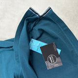 Washed Short Sleeve Polo Shirt Teal