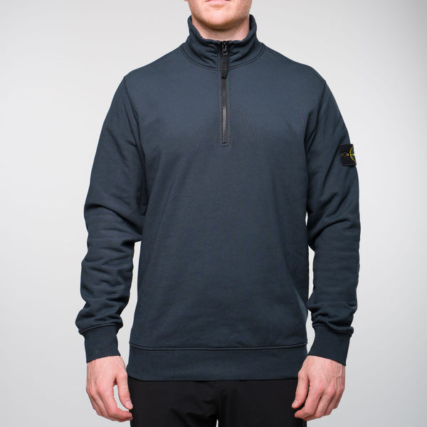 1/4 Zip Sweatshirt Blue/Grey
