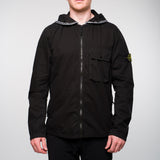 Old Dye Hooded Overshirt Black