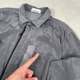 Nylon Metal Lined Overshirt Grey
